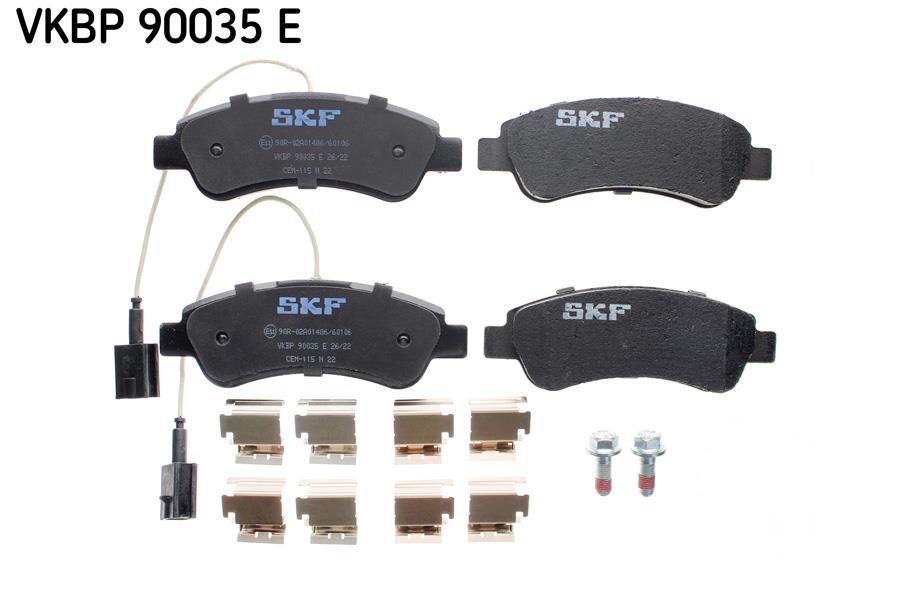 Jeu de 4 plaquettes de frein SKF ref. VKBP 90035 E